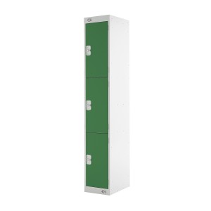 3 Door Link Locker - 1800H 450W 450D (mm) Green