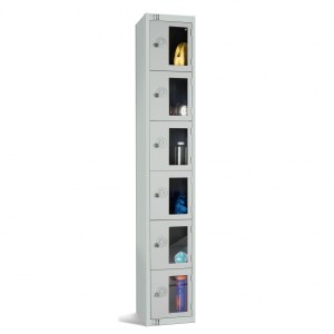 6 Door Elite Vision Panel Locker - 1800H 300W 300D (mm)