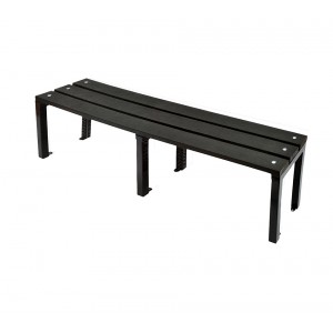 Wet Area Bench with Recycled Plastic Slats - 430H 1000W 300D (mm)