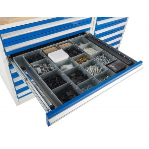 Drawer Dividers for Euroslide 900mm Wide Cabinets - Type D (200mm High)
