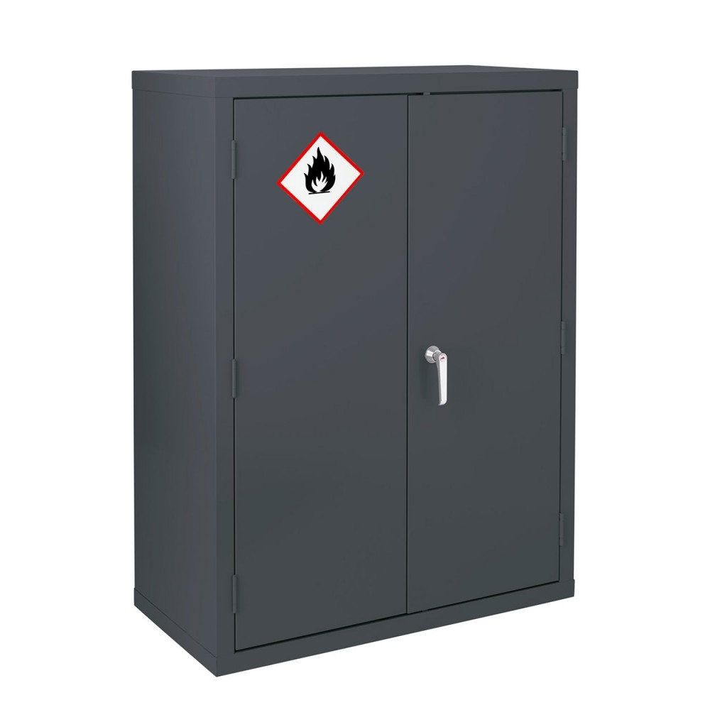 Premium Grey Highly Flammable Cabinet - 1220H 915W 459D