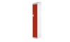 1 Door Link Locker - 1800H 300W 450D (mm) Red Sloping Top