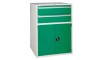 2 Drawer and Cupboard Euroslide Workshop Cabinet - 1200H 900W 650D