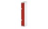 2 Door Link Locker - 1800H 450W 450D (mm) Red Sloping Top 