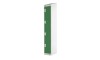 4 Door Link Locker - 1800H 450W 450D (mm) Green Sloping Top 