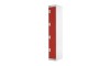 4 Door Link Locker - 1800H 300W 300D (mm) Red 
