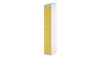 6 Door Link Locker - 1800H 300W 450D (mm) Yellow Sloping Top