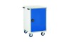 Single Cupboard Euroslide Mobile Tool Cabinet  -  980H 600W 650D - Blue