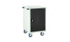 Single Cupboard Euroslide Mobile Tool Cabinet  -  980H 600W 650D- Black