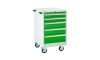 5 Drawer Euroslide Mobile Tool Cabinet - 980H 600W 650D -Type 2 - Green