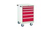 5 Drawer Euroslide Mobile Tool Cabinet - 980H 600W 650D -Type 2 - Red