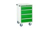 4 Drawer Euroslide Mobile Tool Cabinet - 980H 600W 650D - Green