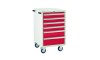 6 Drawer Euroslide Mobile Tool Cabinet - 980H 600W 650D - Red