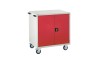 Single Cupboard Euroslide Mobile Tool Cabinet - 980H 900W 650D - Red