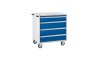 4 Drawer Euroslide Mobile Tool Cabinet - 980H 900W 650D - Blue