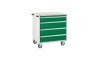 4 Drawer Euroslide Mobile Tool Cabinet - 980H 900W 650D - Green