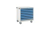 7 Drawer Euroslide Mobile Tool Cabinet - 980H 900W 650D - Blue