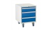 3 Drawer Euroslide Under Bench Tool Cabinet - 780H 600W 650D - Blue