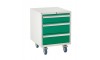 3 Drawer Euroslide Under Bench Tool Cabinet - 780H 600W 650D - Green