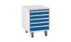 5 Drawer Euroslide Under Bench Tool Cabinet - 780H 600W 650D - Blue