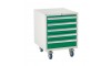 5 Drawer Euroslide Under Bench Tool Cabinet - 780H 600W 650D - Green
