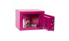 Phoenix SS0721EPD Home/Office Safe - 170mm x 230mm x 170mm (H x W x D) - Pink with cash deposit slot