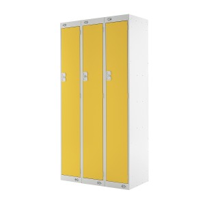 1 Door Link Locker Nest of 3 - 1800H 900W 450D (mm) Yellow