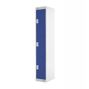 3 Door Link Locker - 1800H 300W 300D (mm) Blue