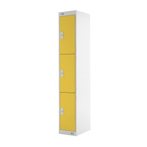 3 Door Link Locker - 1800H 300W 450D (mm) Yellow