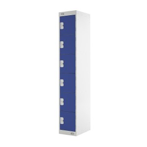 6 Door Link Locker - 1800H 300W 300D (mm) Blue
