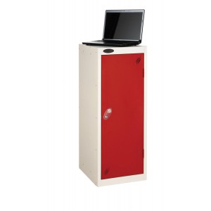 Probe 1 Door 8 Shelf Charging Media Locker - 1000H 380W 525D (mm)