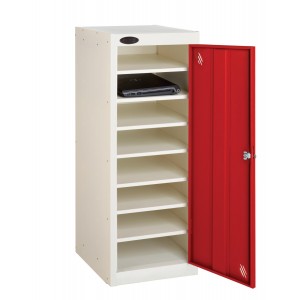 Probe 1 Door 8 Shelf Non-Charging Media Locker - 1000H 380W 460D (mm)