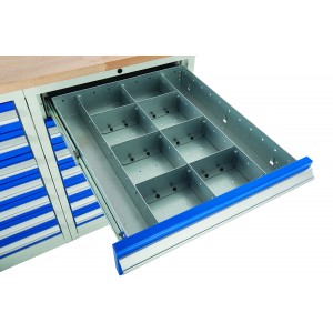 Drawer Dividers for Euroslide 600mm Wide Tool Cabinets - Type A (150mm High)