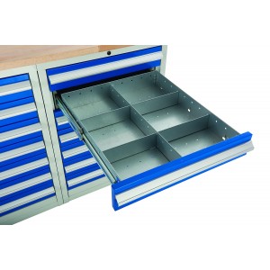Drawer Dividers for Euroslide 600mm Wide Tool Cabinets - Type B (150mm High)