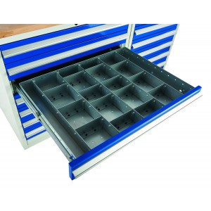 Drawer Dividers for Euroslide 900mm Wide Cabinets - Type D (100mm High)