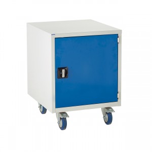 Euroslide Under Bench Tool Cabinet with 550mm High Cupboard - 780H 600W 650D - Blue