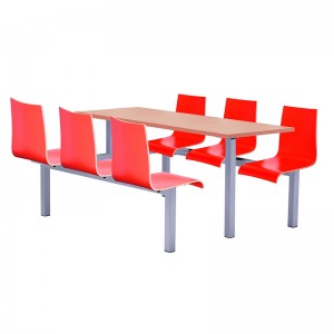 Hinton Heavy Duty 6 Seater Fixed Canteen Seating - Table and Chairs 