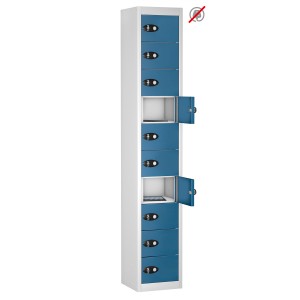 10 Door 10 Shelf - Blue Doors