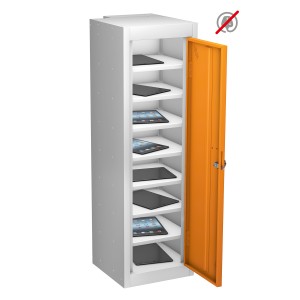 1 Door 8 Shelf - Orange Doors
