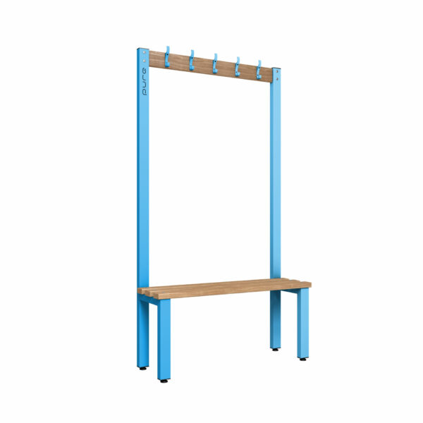 Pure 1000 Square Hook Bench Wood Cornflower Blue