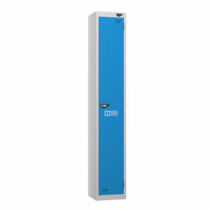 Pure PPE 1 Door Locker, Silver Carcass, Blue Door