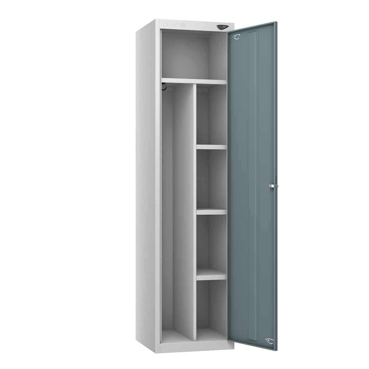 Pure Uniform Carbon Zero 1 Door 6 Compartment Locker