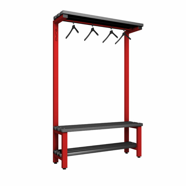 Pure Carbon Zero Single Sided 1200mm Overhead Hanging Bench With Shoe Shelf