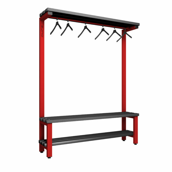 Pure Carbon Zero Single Sided 1500mm Overhead Hanging Bench With Shoe Shelf