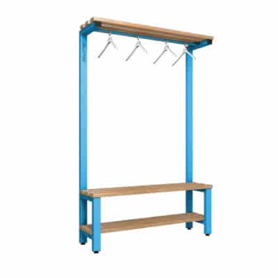 Pure 1200 Square Hanging Bench Wood Cornflower Blue