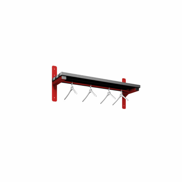 Pure Carbon Zero 1200mm Wall Mounted Shelf & Hanging Rail