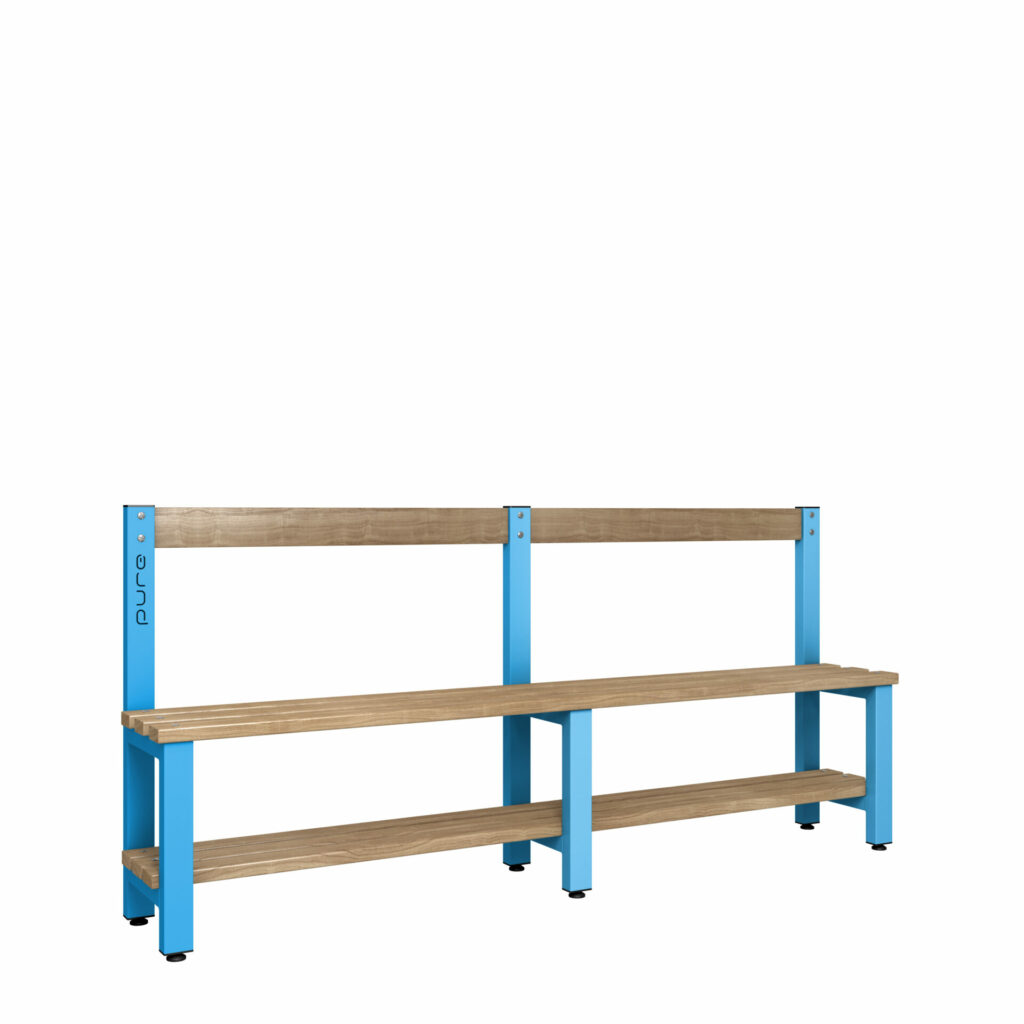 Pure Carbon Zero Single Sided 2000mm Low Height Back Rest Bench With ...
