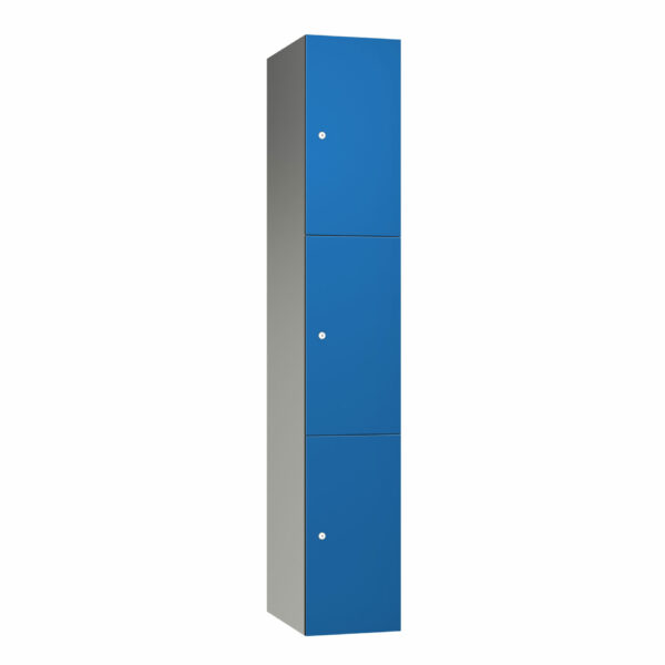Pure Leisure Carbon Zero Aluminium 3 Door 3 Compartment SGL Locker